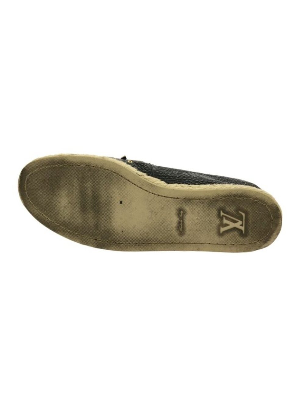 Louis Vuitton Ma1106 Espadrilles Monogram Flower Leather Slip-on Black 36 - Picture 4 of 7